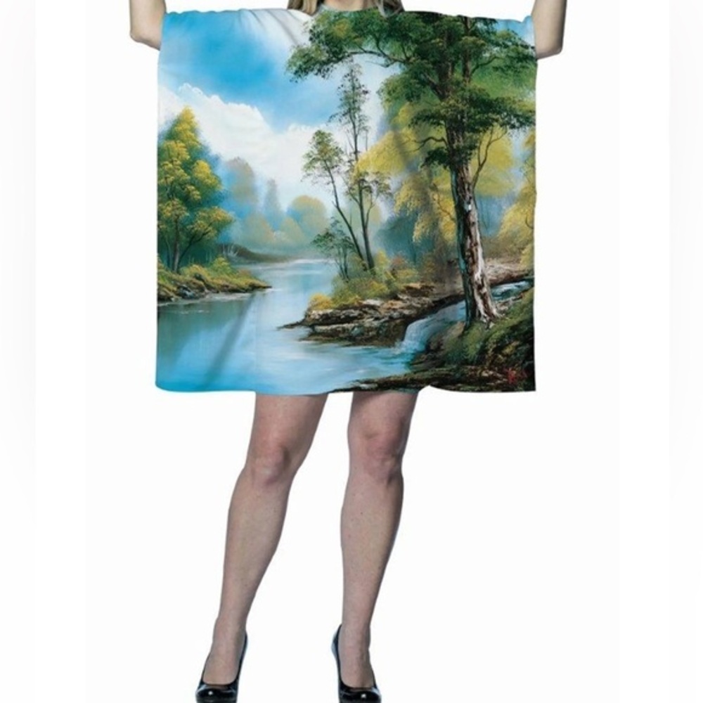 Adult Rasta Imposta Bob Ross Painting Dress costume OS